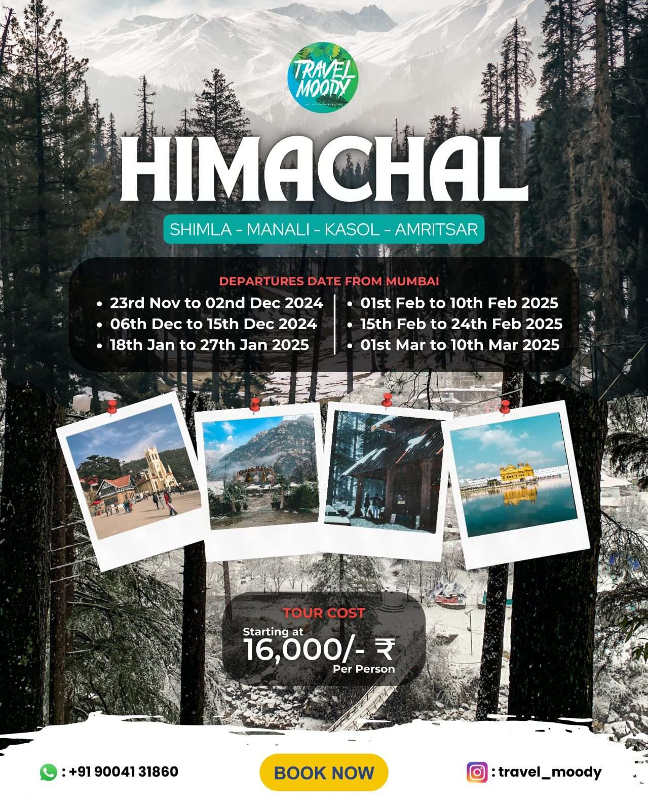Himachal 9 Nights / 10 Days Package - Join TravelMoody - Fastest ...